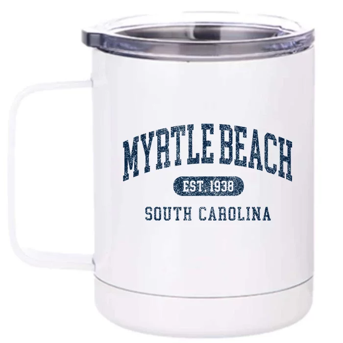 Myrtle Beach South Carolina Established Souvenir Front & Back 12oz Stainless Steel Tumbler Cup