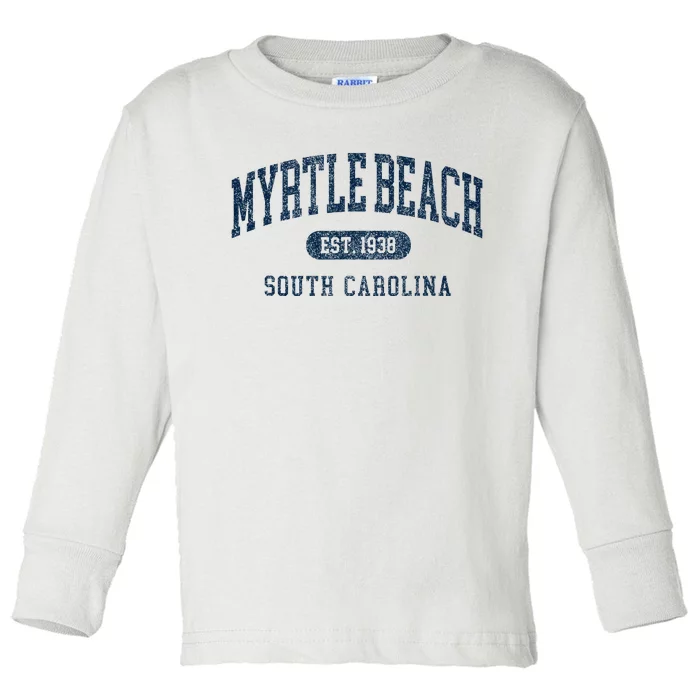 Myrtle Beach South Carolina Established Souvenir Toddler Long Sleeve Shirt