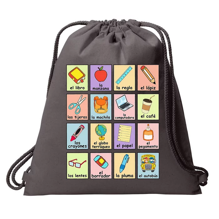 Maestra Bilingue Spanish Teacher Back To School Drawstring Bag