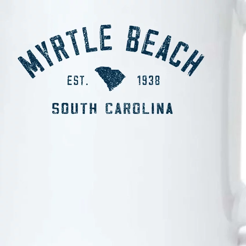 Myrtle Beach South Carolina Throwback Souvenir Black Color Changing Mug