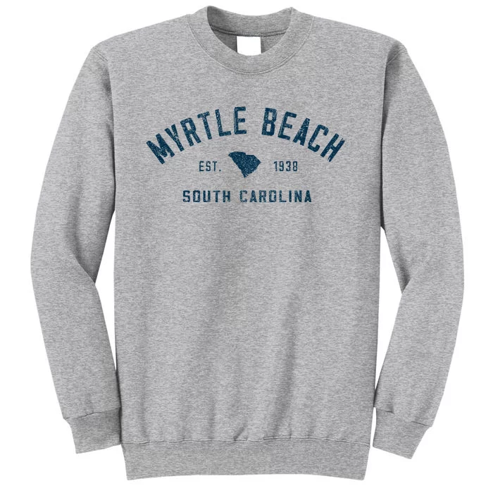 Myrtle Beach South Carolina Throwback Souvenir Tall Sweatshirt