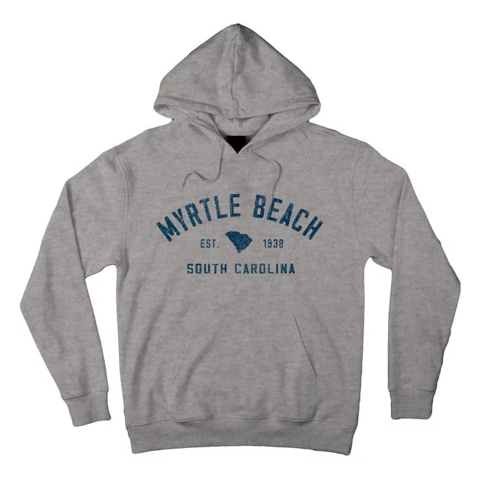 Myrtle Beach South Carolina Throwback Souvenir Tall Hoodie