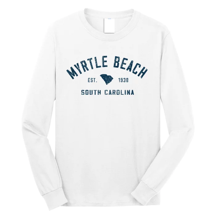 Myrtle Beach South Carolina Throwback Souvenir Long Sleeve Shirt