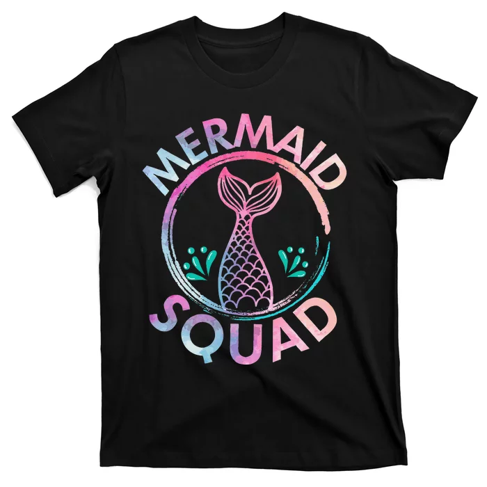 Mermaid Birthday Squad Party T-Shirt