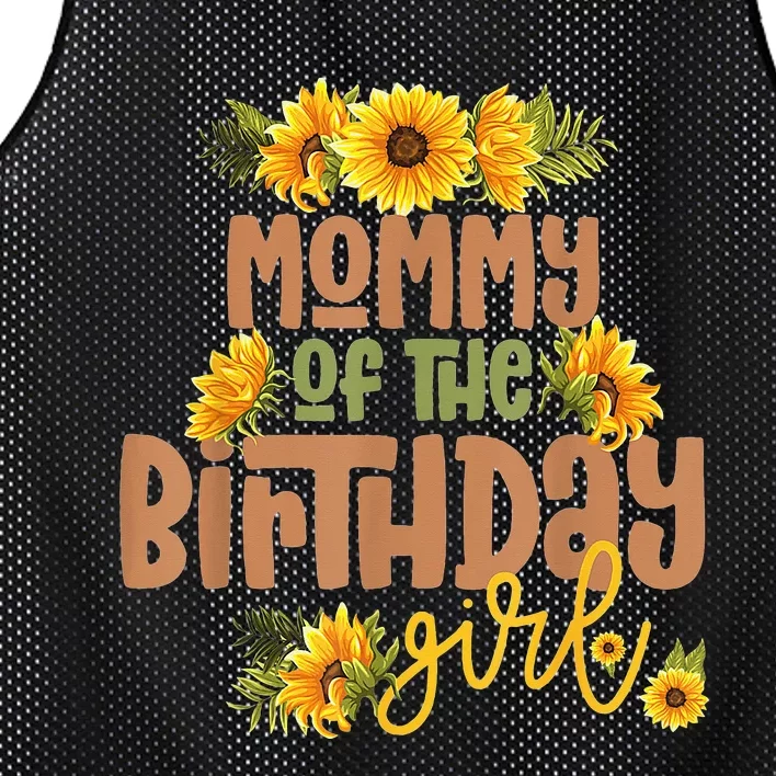 Mommy Birthday  Sunflower Birthday Party Theme Rustic Mesh Reversible Basketball Jersey Tank