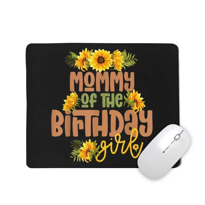 Mommy Birthday  Sunflower Birthday Party Theme Rustic Mousepad