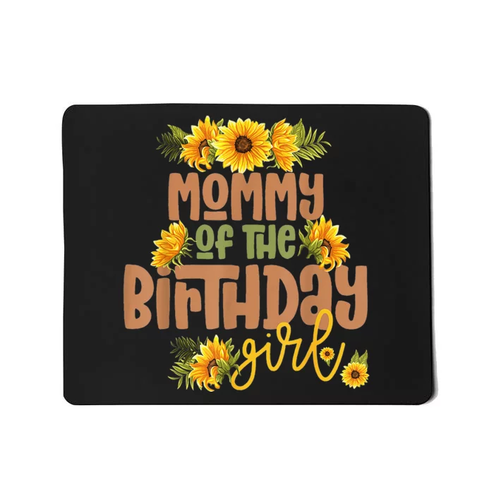 Mommy Birthday  Sunflower Birthday Party Theme Rustic Mousepad