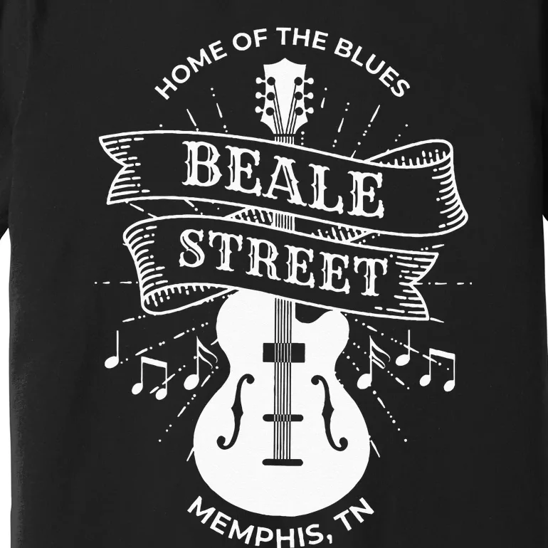 Memphis Beale Stree TN Blues Music Gift Premium T-Shirt