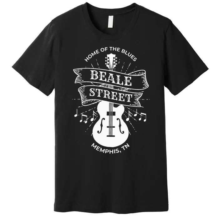 Memphis Beale Stree TN Blues Music Gift Premium T-Shirt