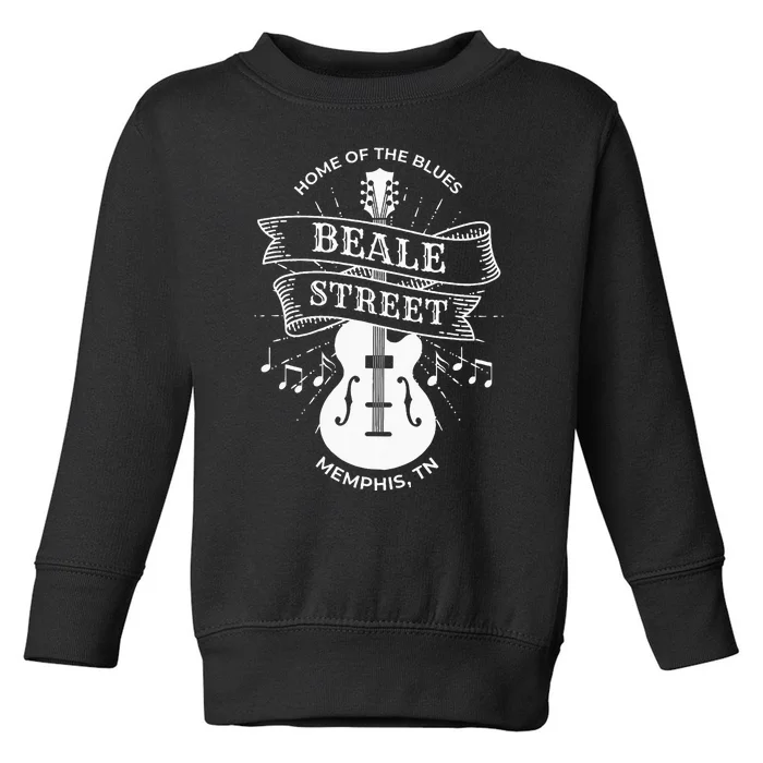 Memphis Beale Stree TN Blues Music Gift Toddler Sweatshirt