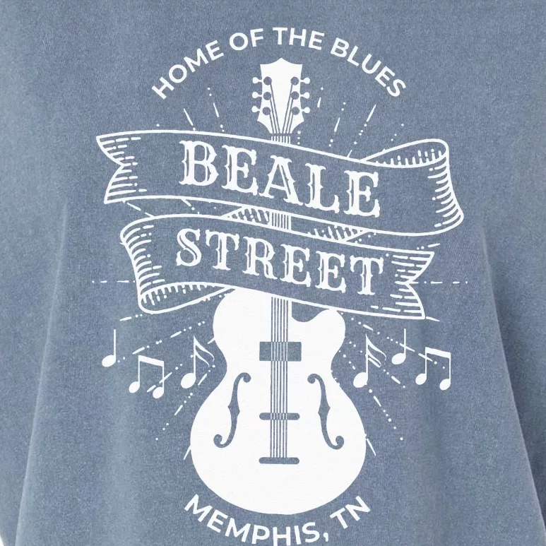 Memphis Beale Stree TN Blues Music Gift Garment-Dyed Women's Muscle Tee