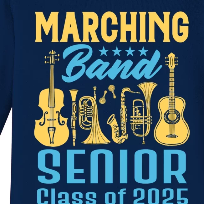 Marching Band Senior 2025 Musician Graduation Party Funny Gift Baby Long Sleeve Bodysuit