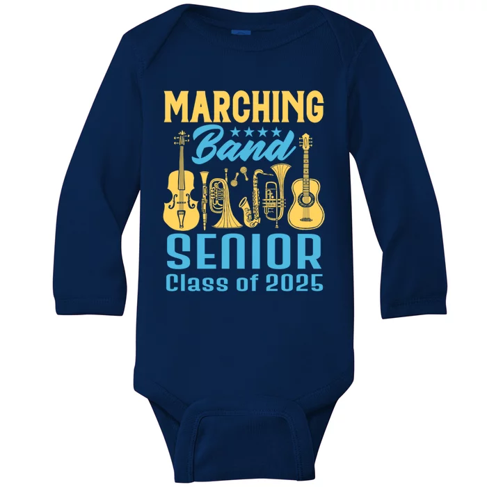 Marching Band Senior 2025 Musician Graduation Party Funny Gift Baby Long Sleeve Bodysuit