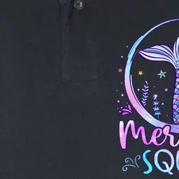 Mermaid Birthday Squad Party Girl Women Mermaid Softstyle Adult Sport Polo