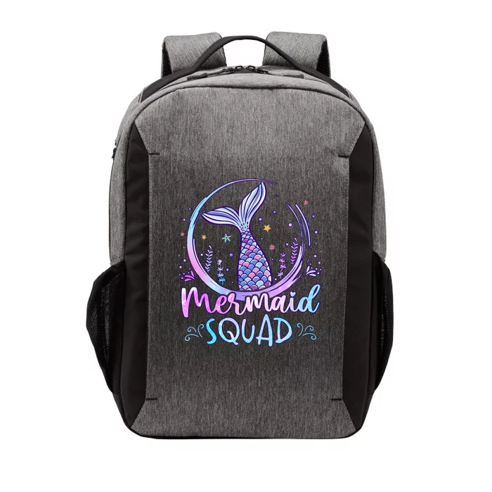 Mermaid Birthday Squad Party Girl Women Mermaid Vector Backpack