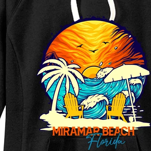 Miramar Beach Sunset Florida Vacation Couples Family Group Great Gift Women's Fleece Hoodie