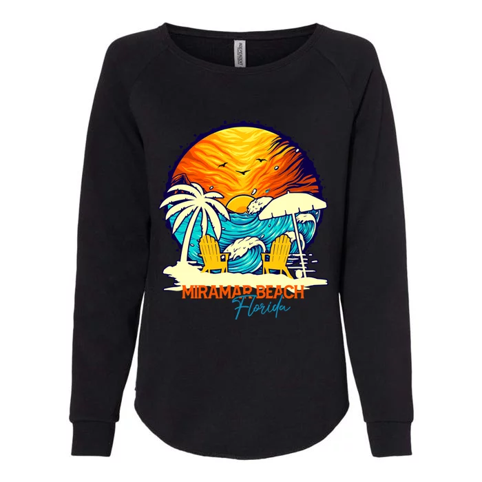 Miramar Beach Sunset Florida Vacation Couples Family Group Great Gift Womens California Wash Sweatshirt