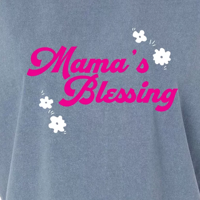 Mama´s Blessing Son Daughter Newborn Family Mom Cool Gift Garment-Dyed Women's Muscle Tee