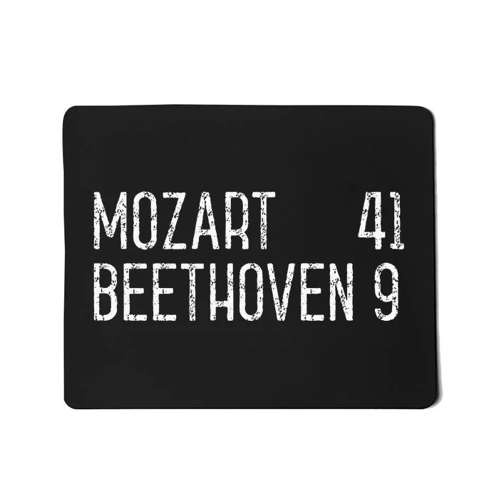 Mozart Beethoven Symphony Scoreboard Funny Classical Music Mousepad