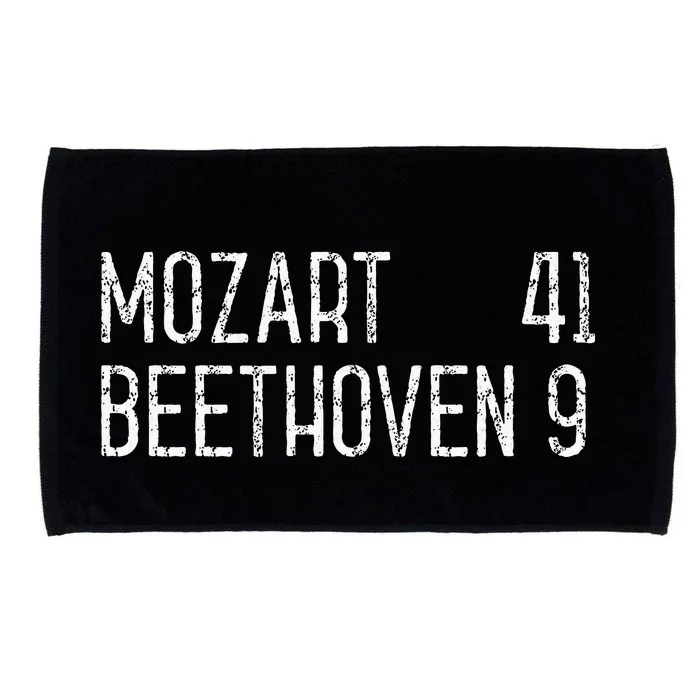 Mozart Beethoven Symphony Scoreboard Funny Classical Music Microfiber Hand Towel