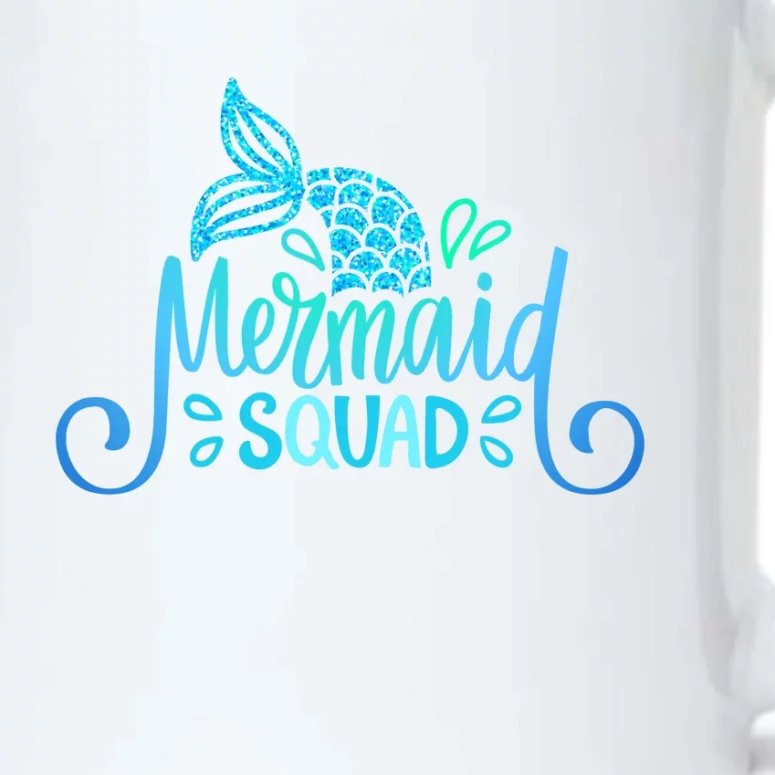 Mermaid Birthday Squad Party Matching Family Mermaid Lovers Black Color Changing Mug