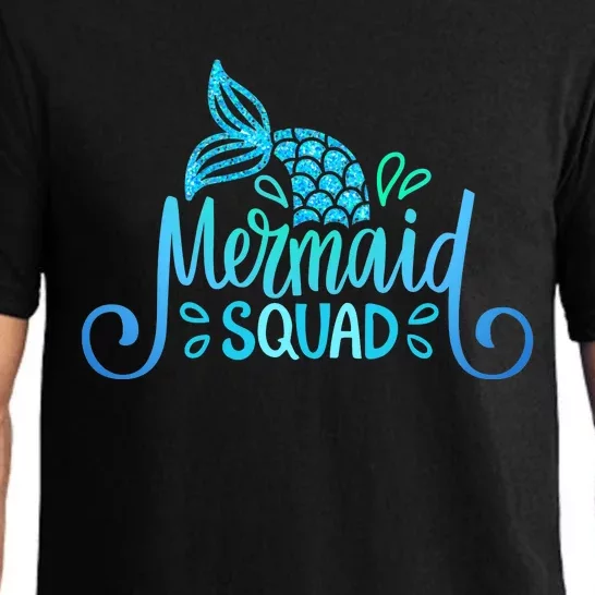 Mermaid Birthday Squad Party Matching Family Mermaid Lovers Pajama Set