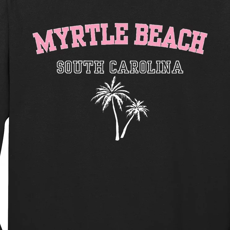 Myrtle Beach South Carolina Souvenir Palm Tree Holiday Long Sleeve Shirt