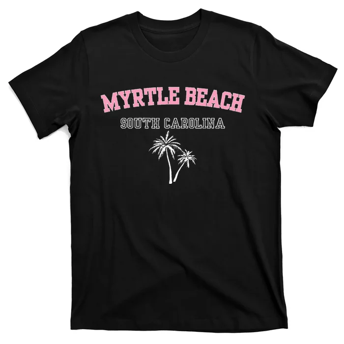 Myrtle Beach South Carolina Souvenir Palm Tree Holiday T-Shirt