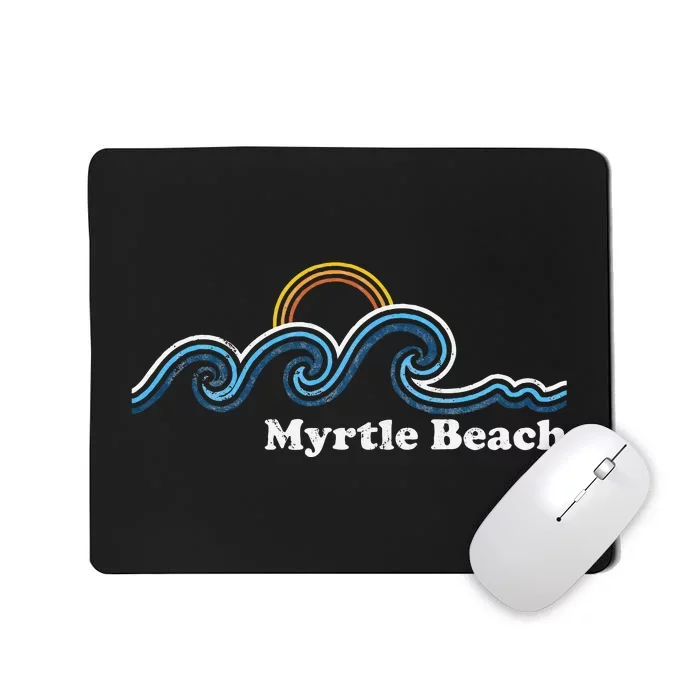 Myrtle Beach South Carolina Sc Sufing Waves Sunset Mousepad