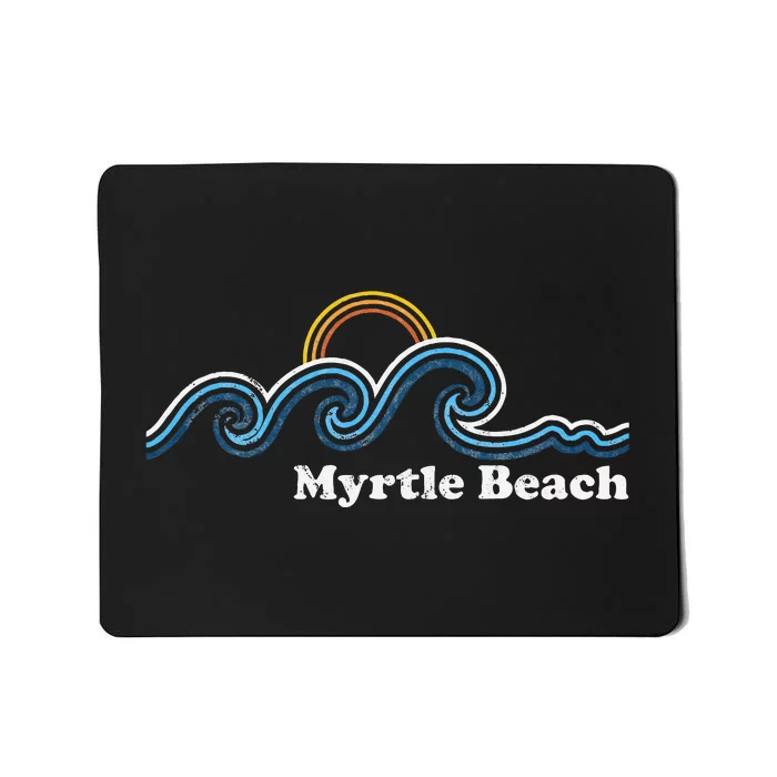 Myrtle Beach South Carolina Sc Sufing Waves Sunset Mousepad