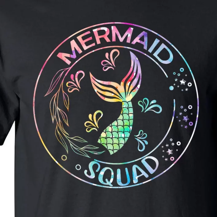 Mermaid Birthday Squad Party Matching Family Mermaid Lovers Tall T-Shirt