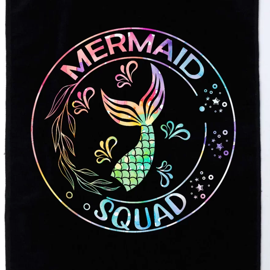 Mermaid Birthday Squad Party Matching Family Mermaid Lovers Platinum Collection Golf Towel