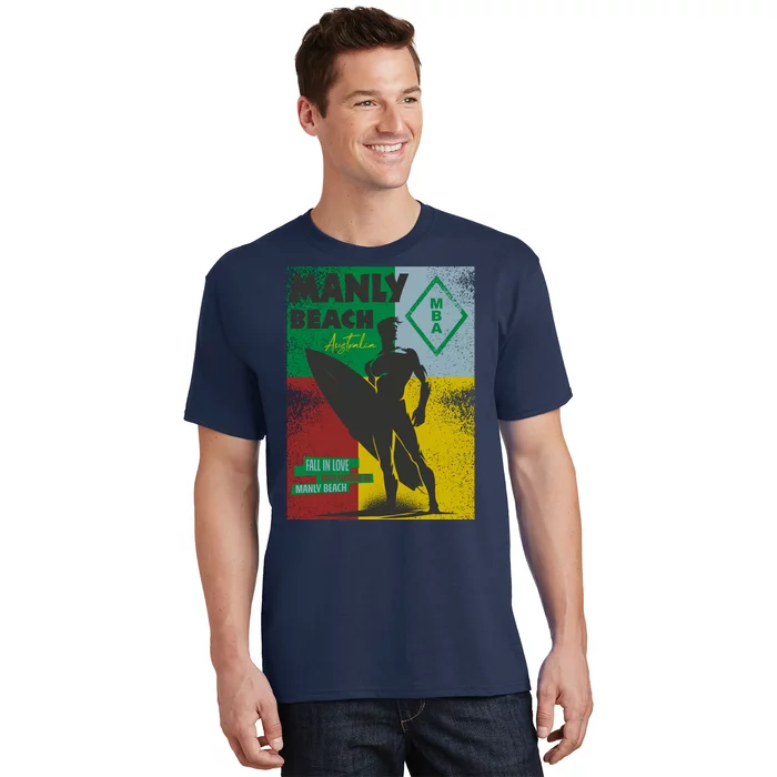 Manly Beach Sydney Australia Surfer T-Shirt