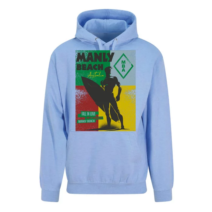 Manly Beach Sydney Australia Surfer Unisex Surf Hoodie