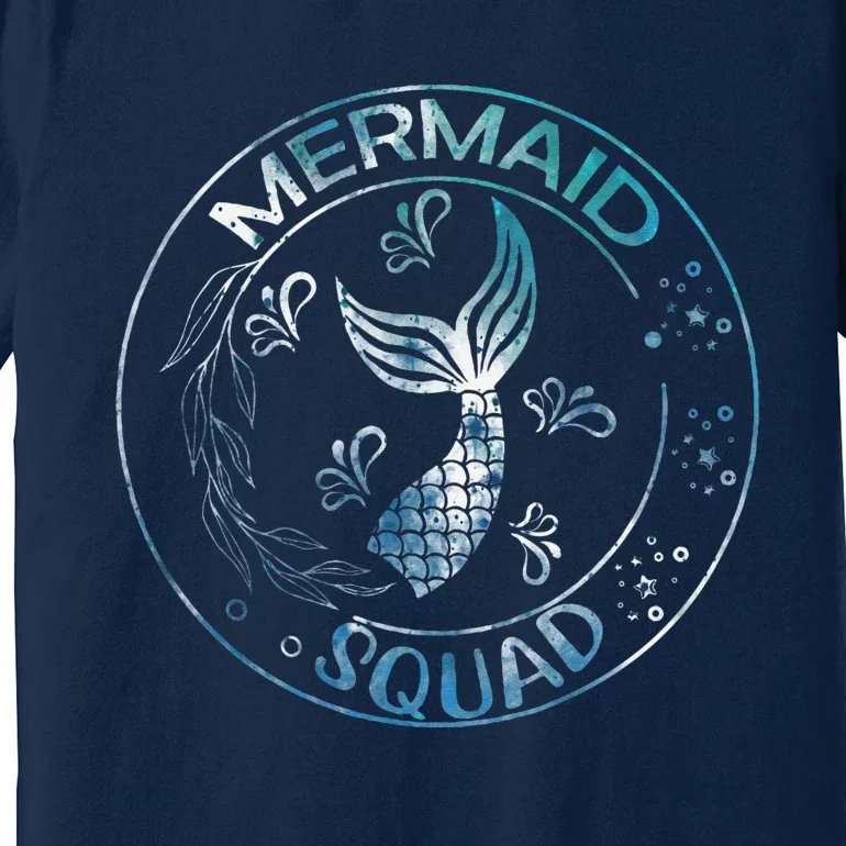 Mermaid Birthday Squad Party Matching Family Mermaid Lovers Gift Premium T-Shirt