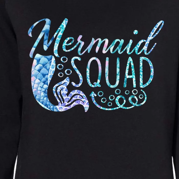 Mermaid Birthday Squad Party Matching Family Mermaid Lovers Womens California Wash Sweatshirt