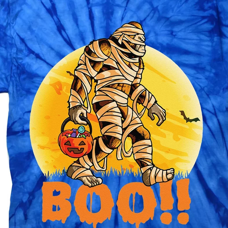 Mummy Bigfoot Sasquatch Halloween Costume Cute Tie-Dye T-Shirt