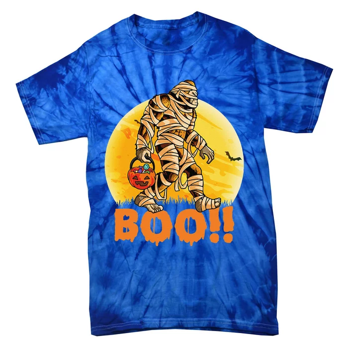 Mummy Bigfoot Sasquatch Halloween Costume Cute Tie-Dye T-Shirt