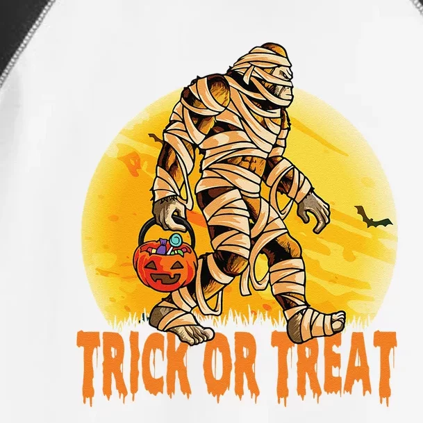 Mummy Bigfoot Sasquatch Halloween Costume Gift Toddler Fine Jersey T-Shirt