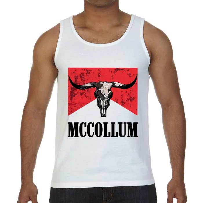 Mccollum Bull Skull Cute For Country Music Lover Comfort Colors® Tank Top