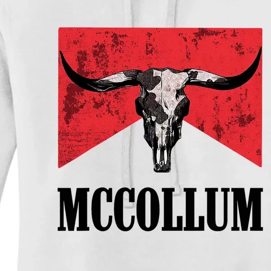 Mccollum Bull Skull Cute For Country Music Lover Women's Pullover Hoodie