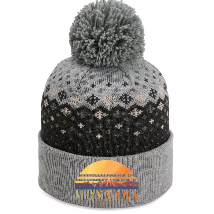 Montana Big Sky Country The Baniff Cuffed Pom Beanie