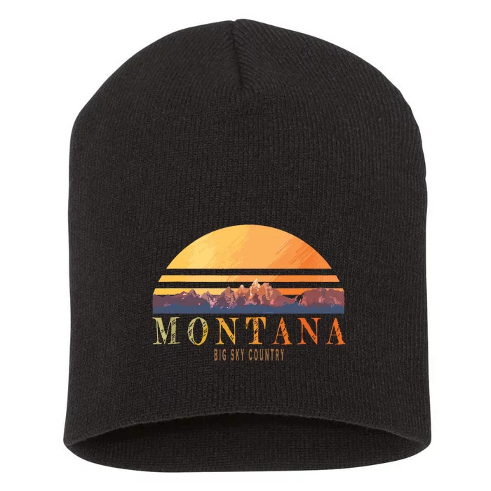 Montana Big Sky Country Short Acrylic Beanie