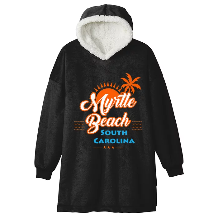 Myrtle Beach Sc Hooded Wearable Blanket