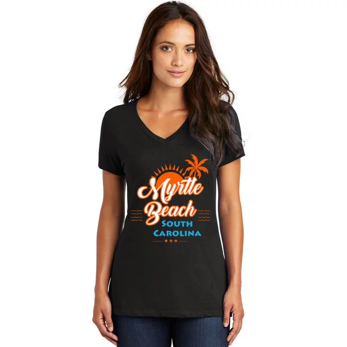 Myrtle Beach Sc Women's V-Neck T-Shirt