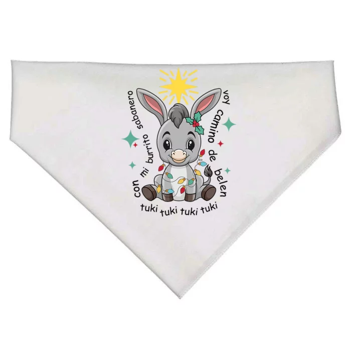 Mi Burrito Sabanero Mexican Tuki Tuki Donkey Latino Xmas USA-Made Doggie Bandana