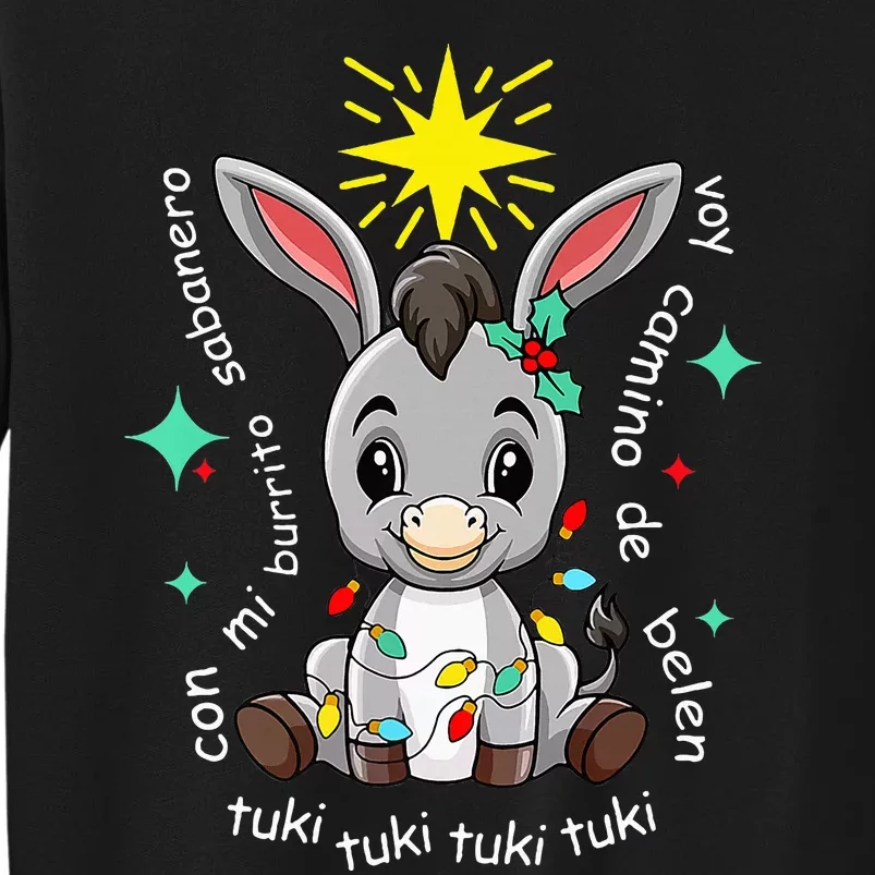 Mi Burrito Sabanero Mexican Tuki Tuki Donkey Latino Xmas Sweatshirt