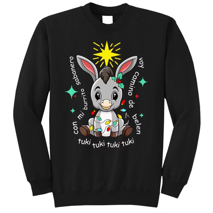 Mi Burrito Sabanero Mexican Tuki Tuki Donkey Latino Xmas Sweatshirt