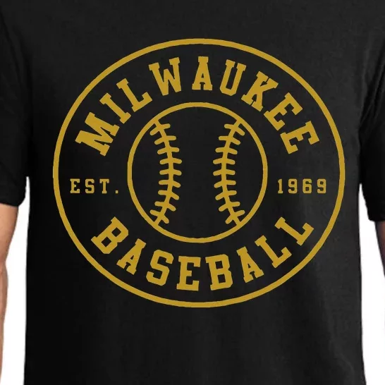 Milwaukee Baseball Seventh Inning Stretch Fan Gear Pajama Set