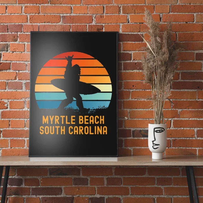 Myrtle Beach South Carolina Sasquatch Souvenir Poster